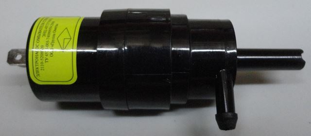 Насос омывателя ВАЗ 2110-12, 2108, ГАЗ, ПАЗ (давление 2,5 атм) черный