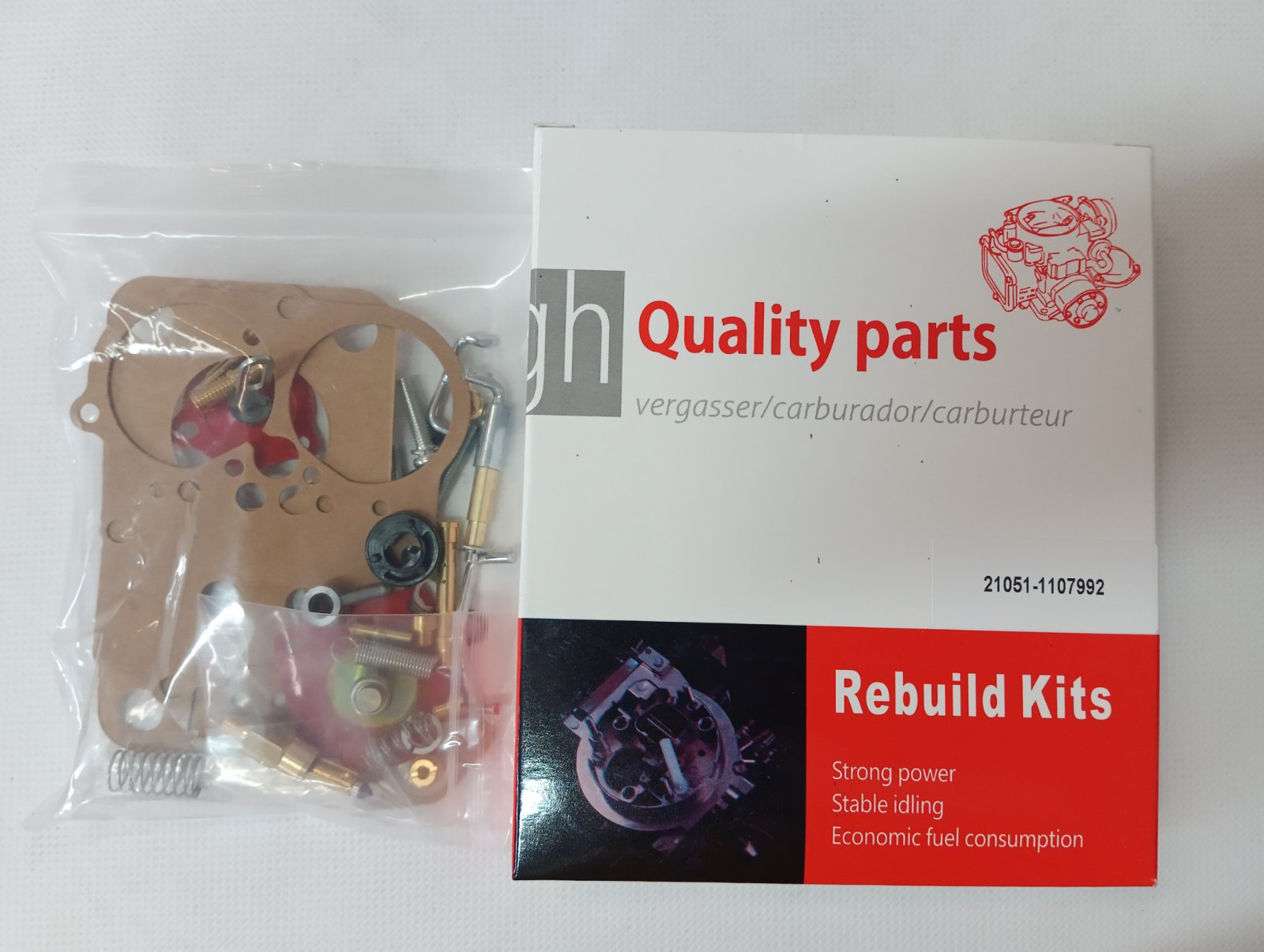Ремкомплект карбюратора 2105 (двиг.V=1200-1300л.) High Quality parts