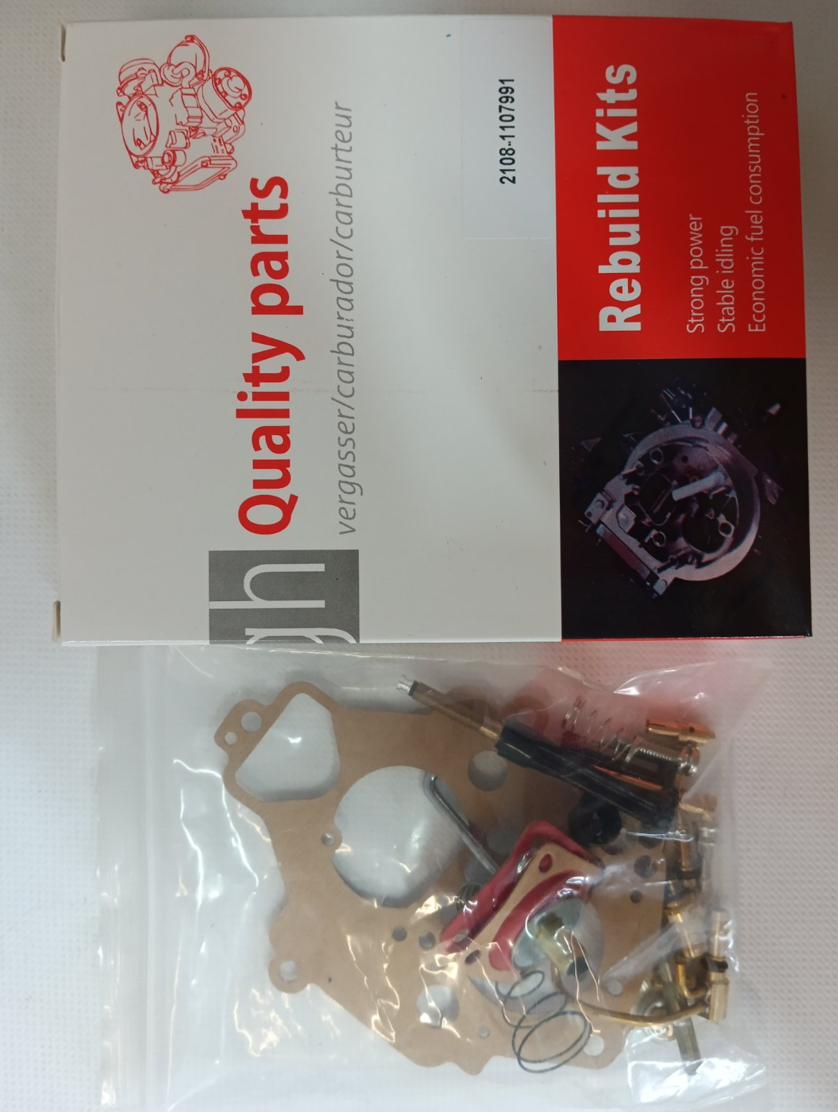Ремкомплект карбюратора 2108 (двиг.V=1300л.) High Quality parts