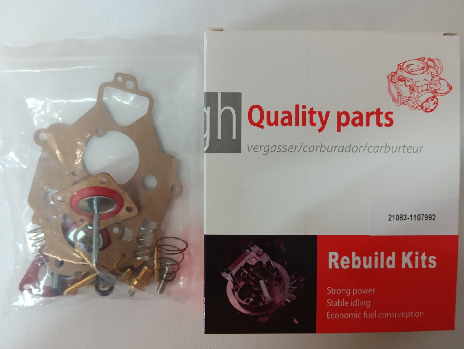 Ремкомплект карбюратора 21083 (двиг. V=1500 л.) High Quality parts