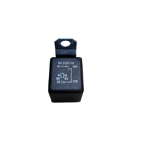 Реле 30A, 4 контакта, 12V с креплением