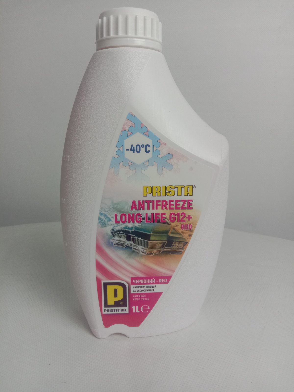 Антифриз PRISTA-40 Long Life G12 RED 1л. Красный