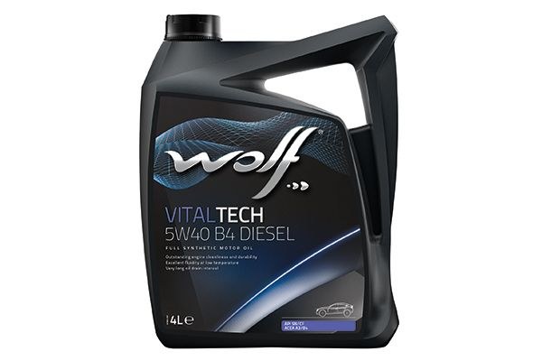 Масла моторные WOLF VITALTECH 5W40 B4 DIESEL 4L
