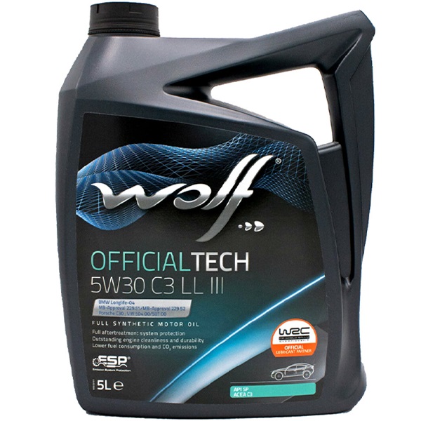 Масло моторное WOLF OFFICIALTECH 5W30 C3 LL III 5L
