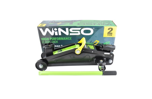 Домкрат гідравлічний, підкатний WINSO 2т, 7 кг висота 130-330 мм, карт. уп.