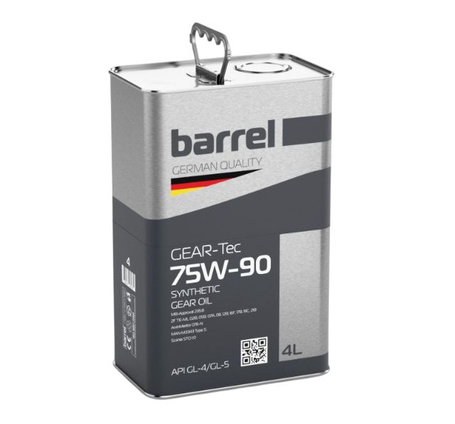Олива трансмісійна BARREL GEAR-TEC 75W90 GL-4/GL-5 кан.4л