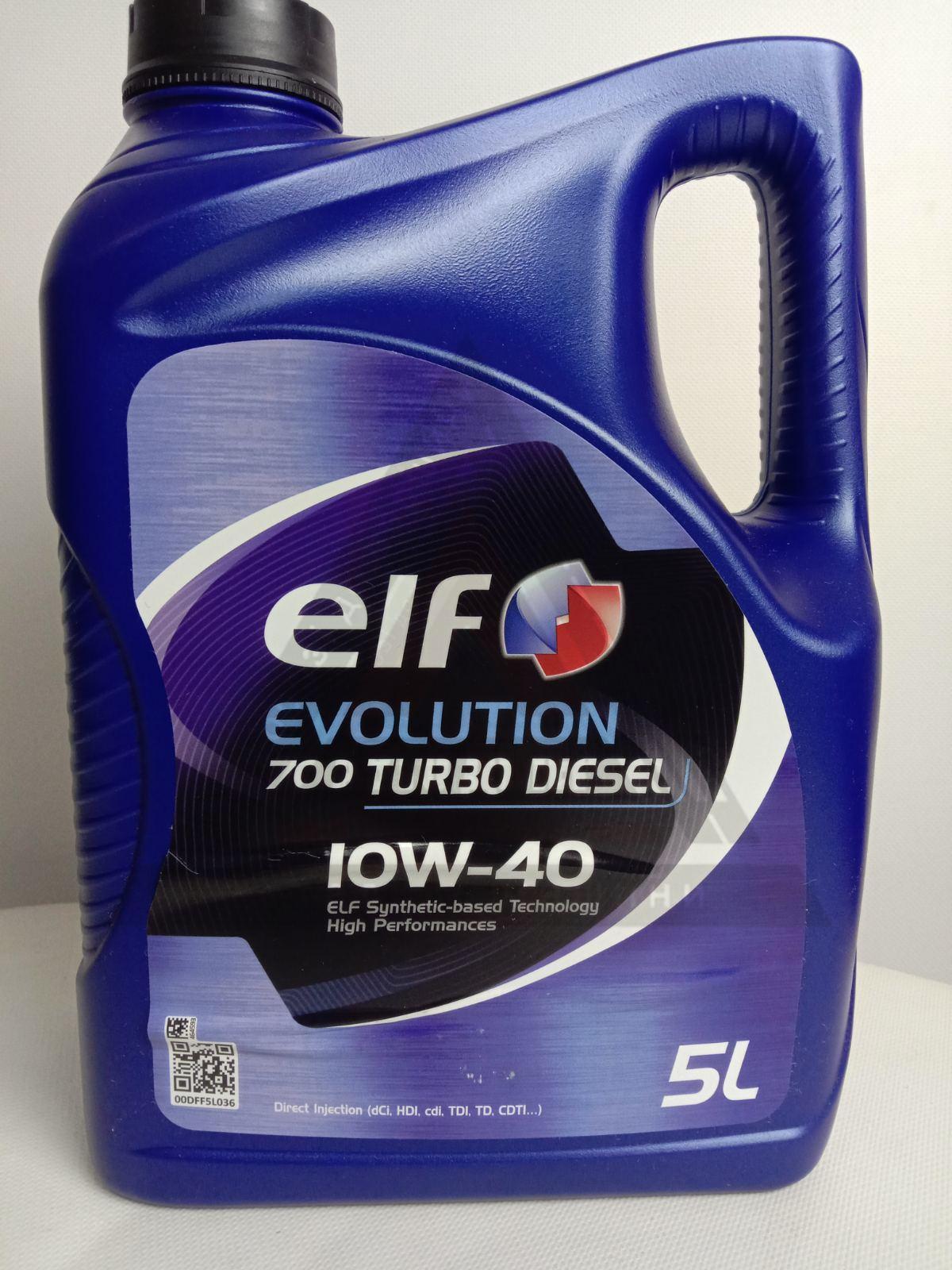 Масло моторное 10W-40 5 л. ELF EVOLUTION 700 TURBO DIESEL