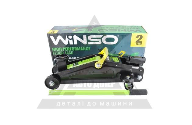 Домкрат гидравлический, подкатный WINSO 2т, 7 кг высота 130-330 мм, карт. уп.