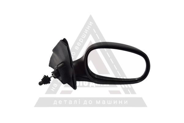 Дзеркало зовнішнє механічне Daewoo Lanos праве чорний корпус (Lanos T100)