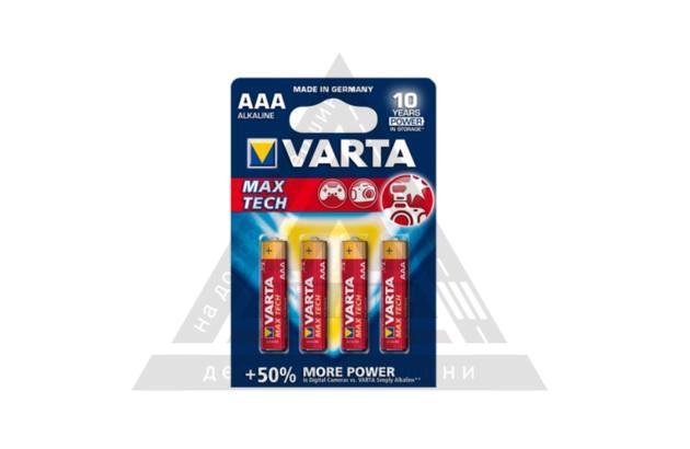 LR03 Батарейка VARTA MAX T./LONGLIFE MAX POWER AAA   BLI 4 ALKALINE