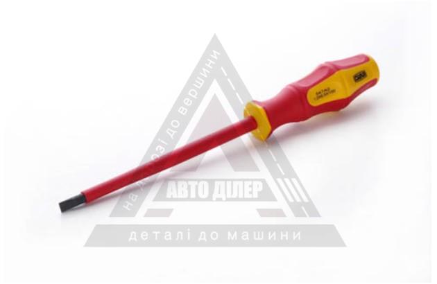 Отвертка обрезиненная CrV SL6x150мм (СИЛА-Инструмент)