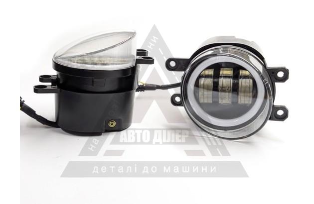 Противотуманная штатная LED фара для автомобилей Toyota, Lexus со светотеневой границей и регулировкой наклона + ДХВ
