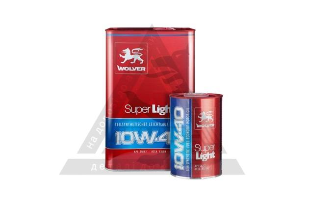 Масло моторное WOLVER SUPER LIGHT SAE 10W-40    канистра 5л жерсть