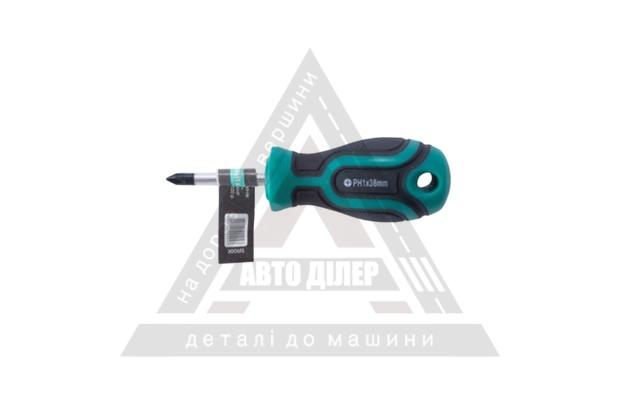 Отвертка обрезиненая CrV Стандарт РН2х38 (СИЛА-Інструмент)
