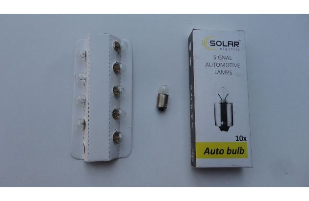 Лампа накаливания 12V PY21W BAU15s Amber (оранжевая, 1-контактная) (поворот/стоп-сигнал) Solar