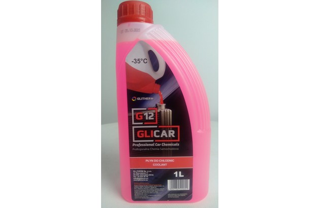 Антифриз GLICAR LIQUID G12 RED (-35), 1л, Красный