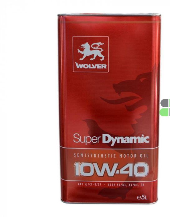 Олива моторна WOLVER SUPER DYNAMIC SAE 10W-40    каністра 5л жерсть