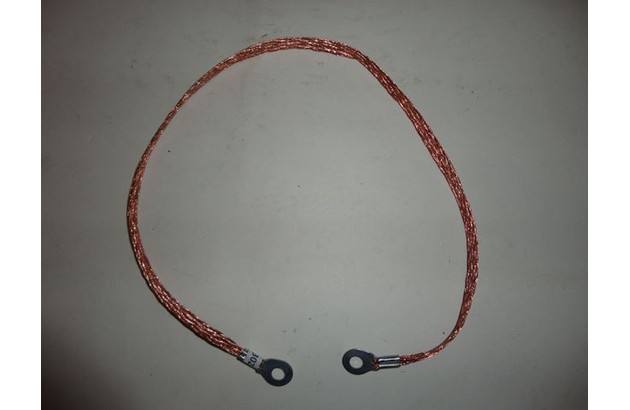 Провод массы 60 см (наконечник луженый 1,0 мм, серый) (30260)