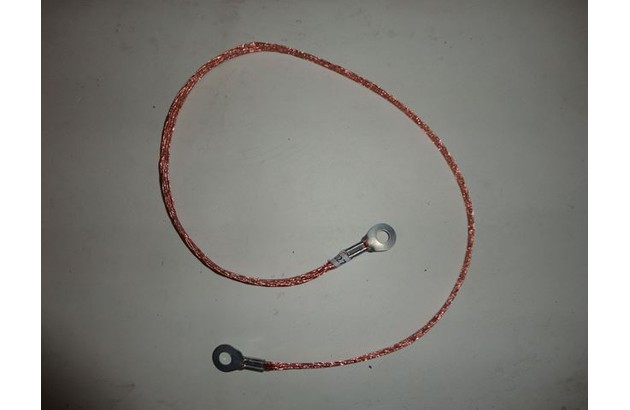 Провод массы 70 см (наконечник луженый 1,0 мм, серый) (30270)