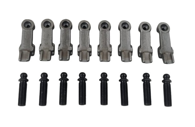 Рычаг привода клапанов 2101-2107, 2121-21214 с болтами регулировки новый образец (рокера) (к-кт 8+8 шт) SKADI