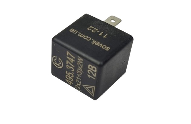 Реле поворотов и аварийной сигнализации 2108, 2109, 21099, 2110-2115 12В 3 контакта новый образец SKADI